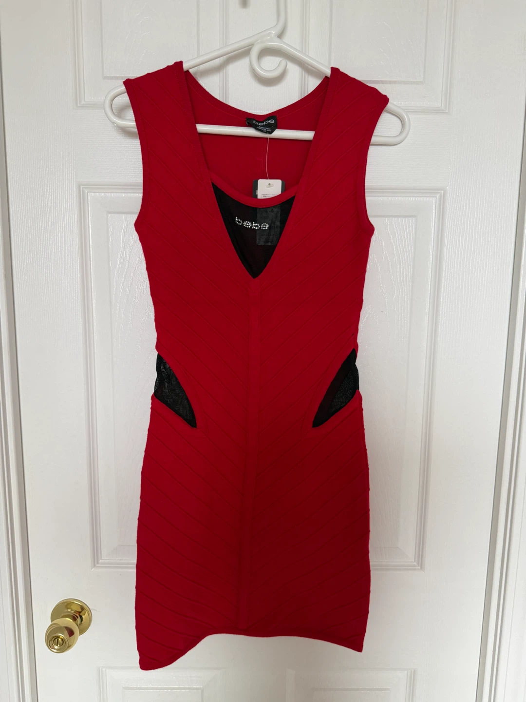 Bebe Red Bandage Dress