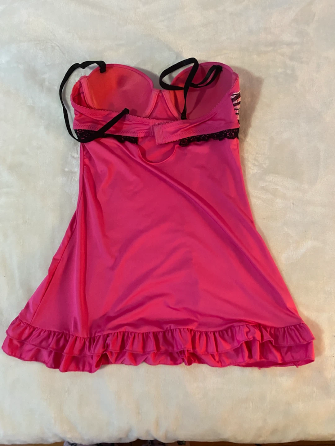 Pink Lingerie with Zebra Print Detail - photo 3