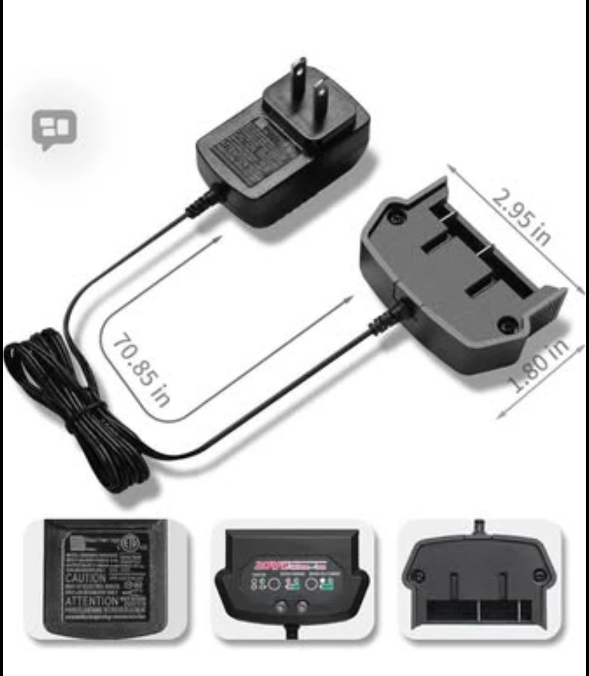 Avid Power 20V Lithium-Ion Battery Charger - photo 4
