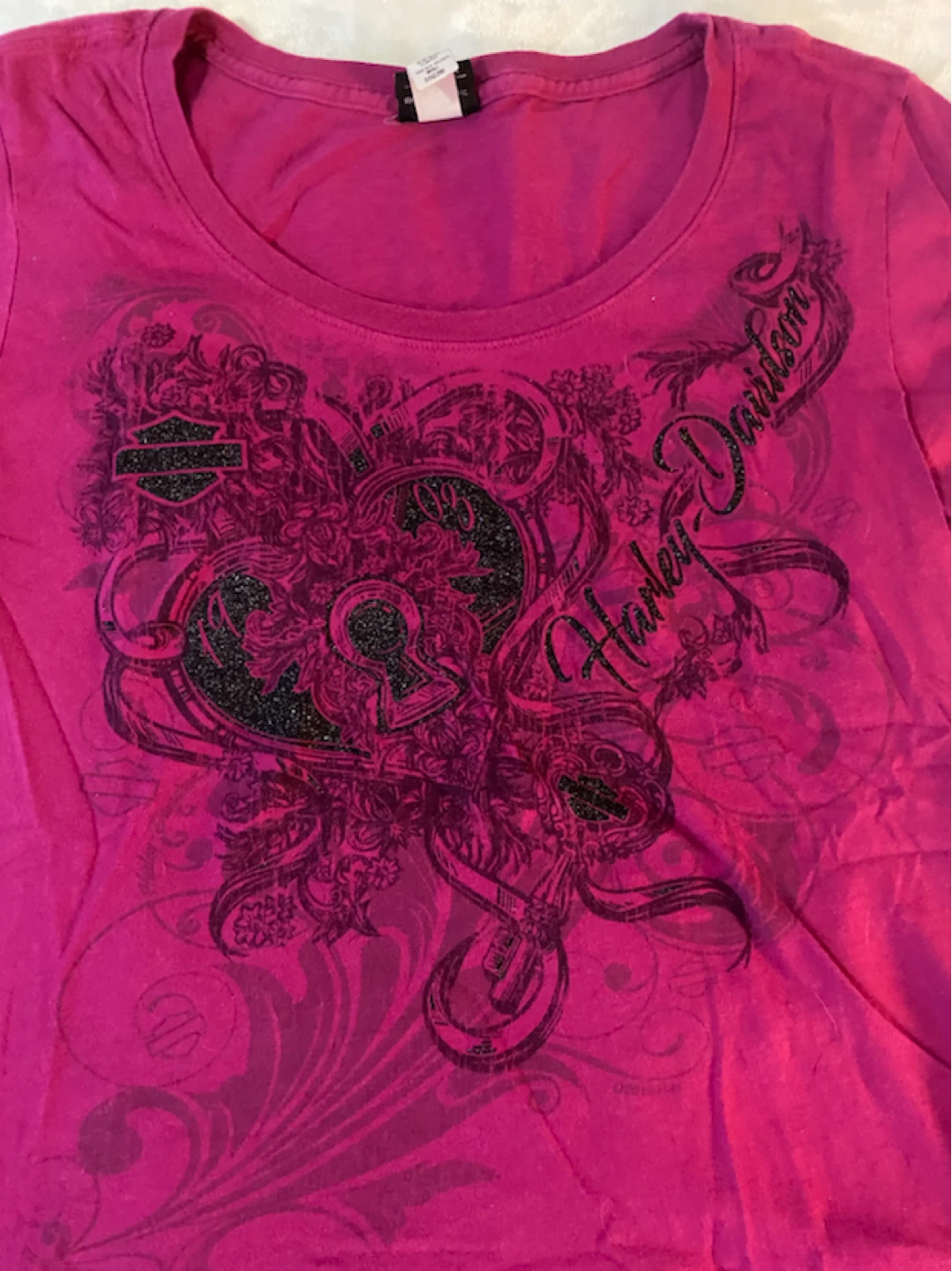 Harley Davidson Pink Graphic T-Shirt - photo 2
