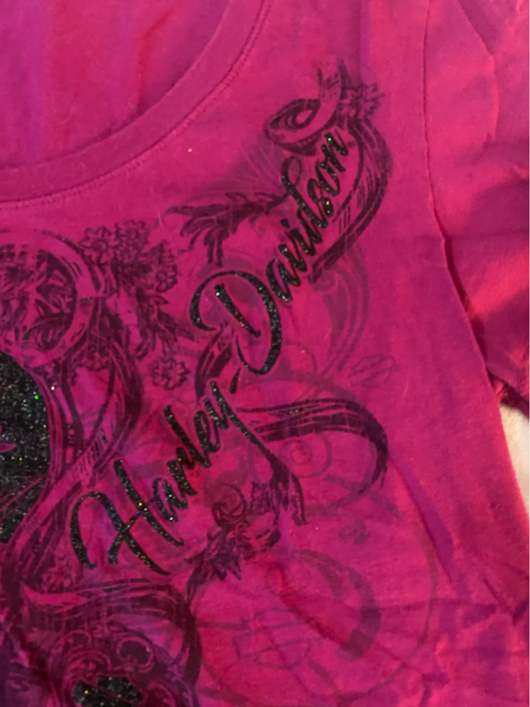 Harley Davidson Pink Graphic T-Shirt - photo 3