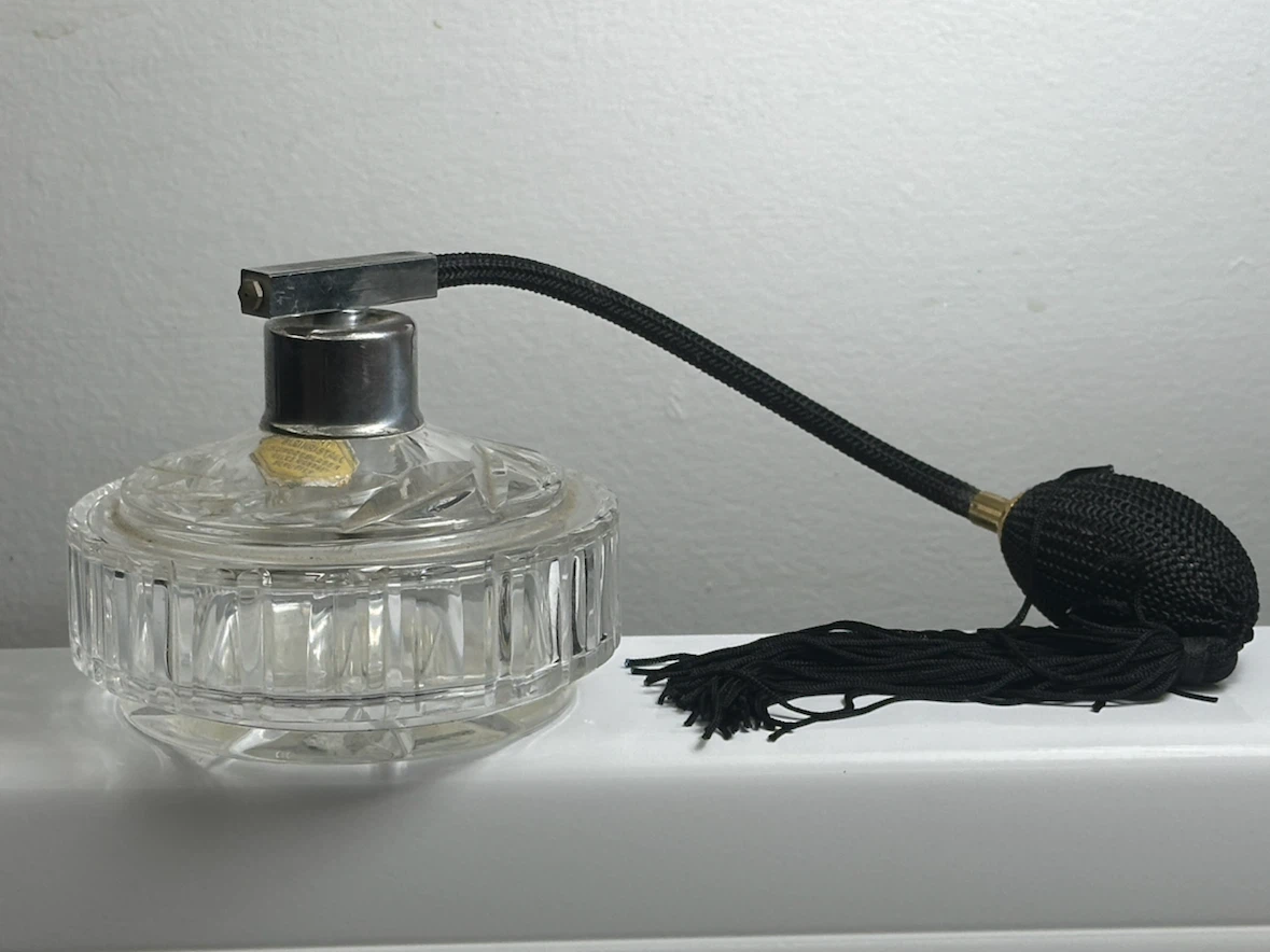 Hand-Cut German Crystal Perfume Atomizer