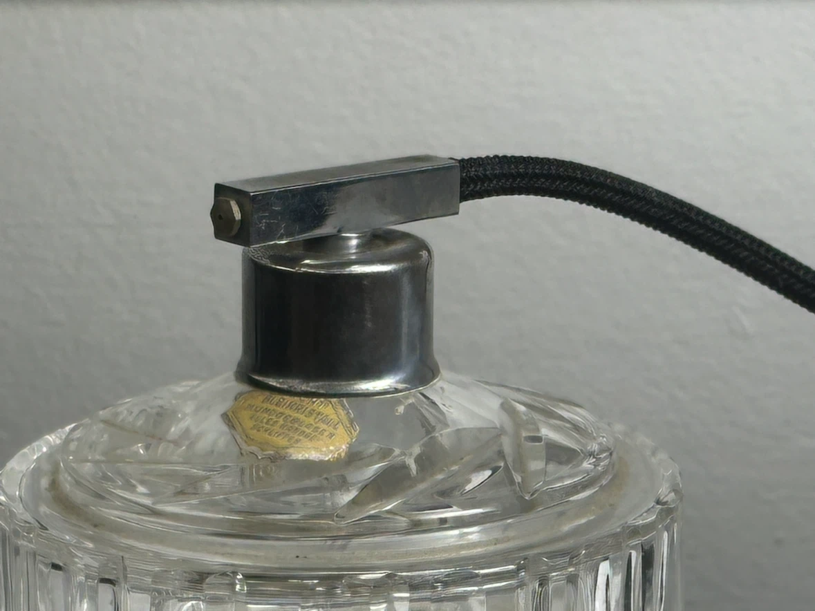 Hand-Cut German Crystal Perfume Atomizer - photo 2