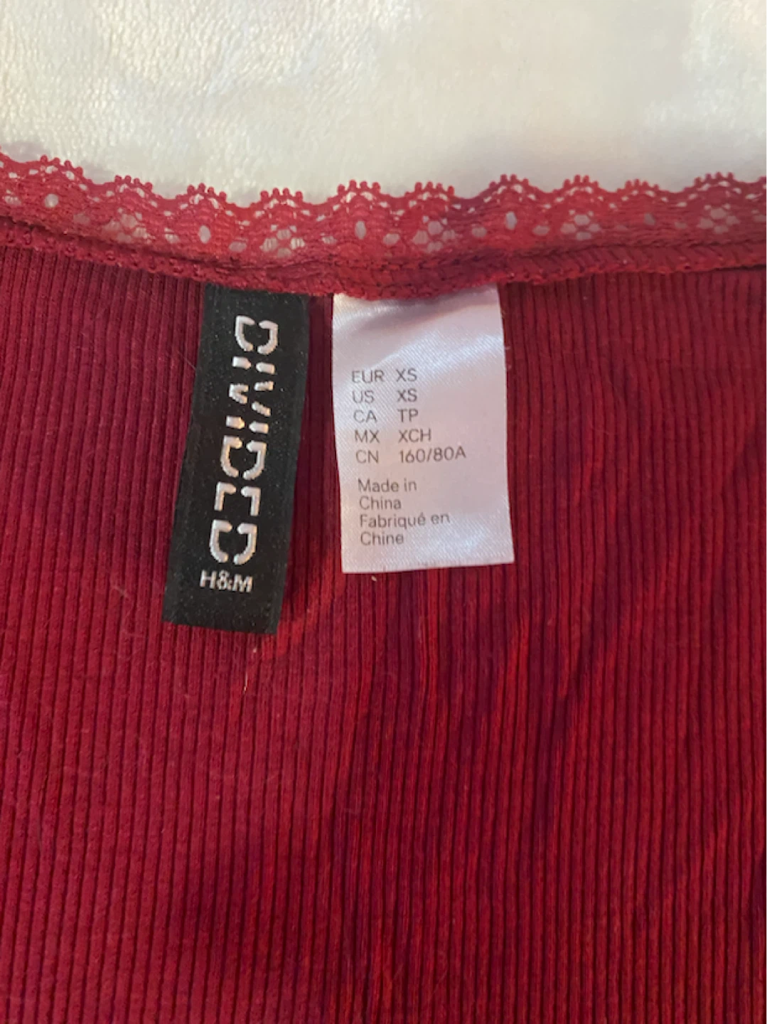 H&M Divided Red Long Sleeve Top - photo 3