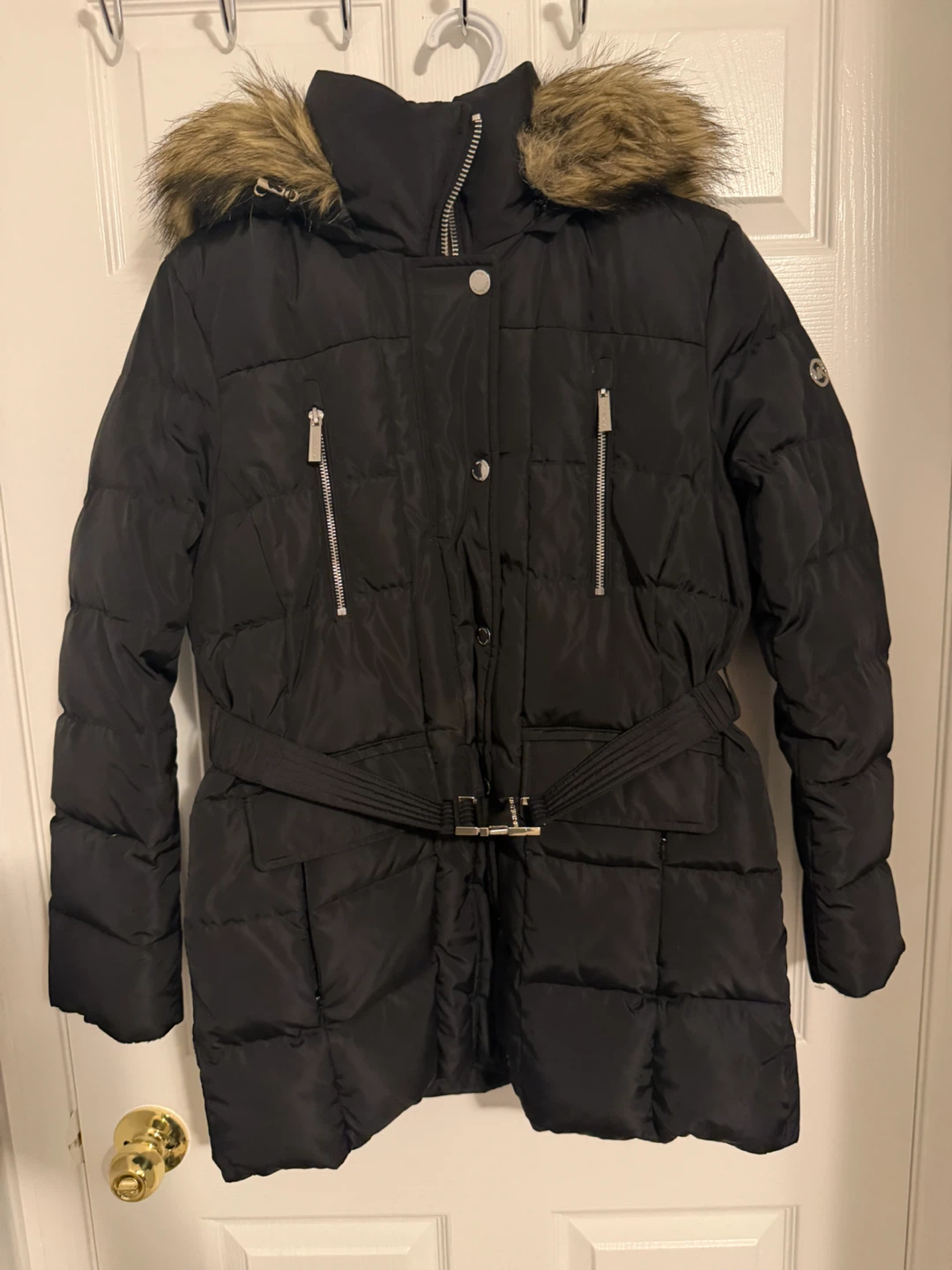 Michael Kors Puffer Coat with Fur Hood