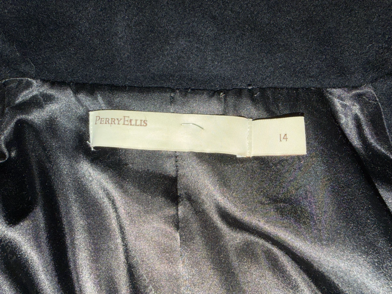 Perry Ellis Black Wool Blend Coat - photo 5