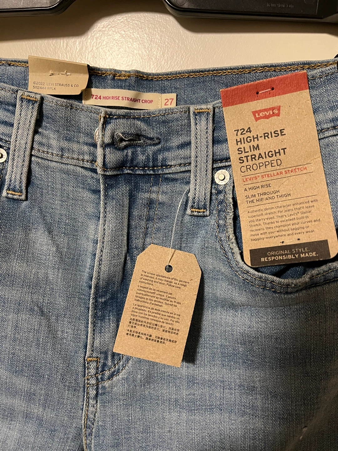Levi's 724 High-Rise Slim Straight Cropped Jeans - photo 3