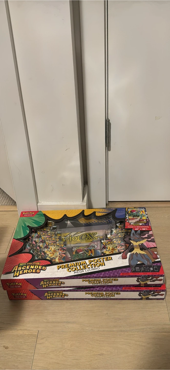 Ascended heroes premium poster collection mega lucario