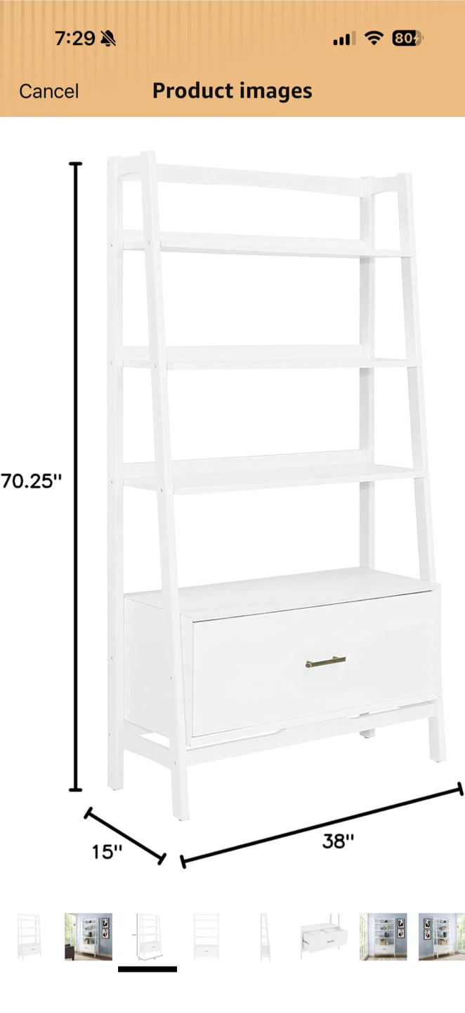 Crosley Furniture Landon Etagere Bookshelf - photo 4