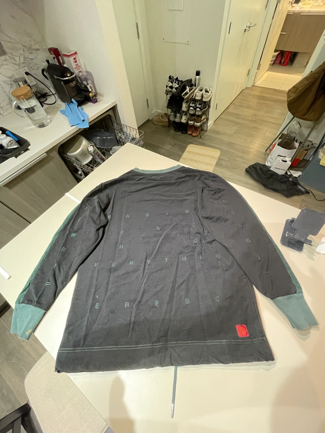 CLOT Black & Green Long Sleeve Shirt - photo 2