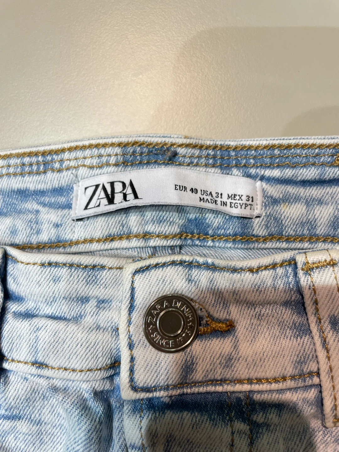 ZARA Acid Wash Ripped Jeans - photo 3