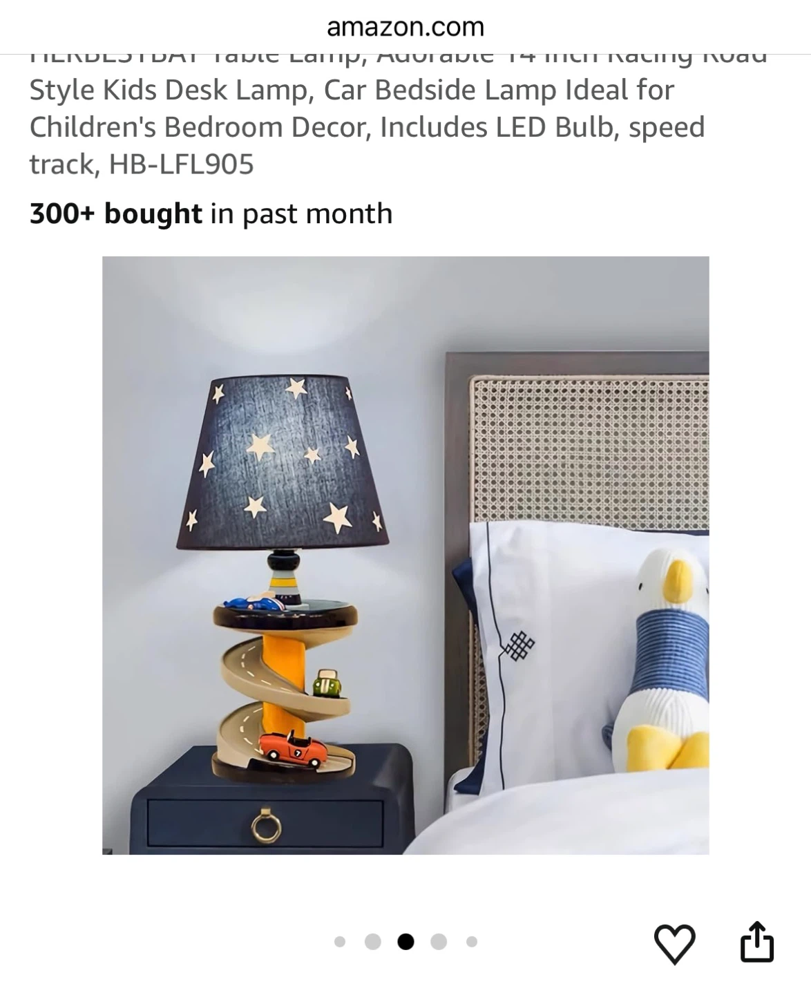 Kids Desk Lamp - Racing Car Speed Track Design - photo 3