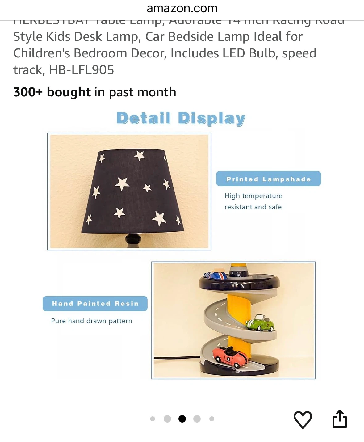 Kids Desk Lamp - Racing Car Speed Track Design - photo 5