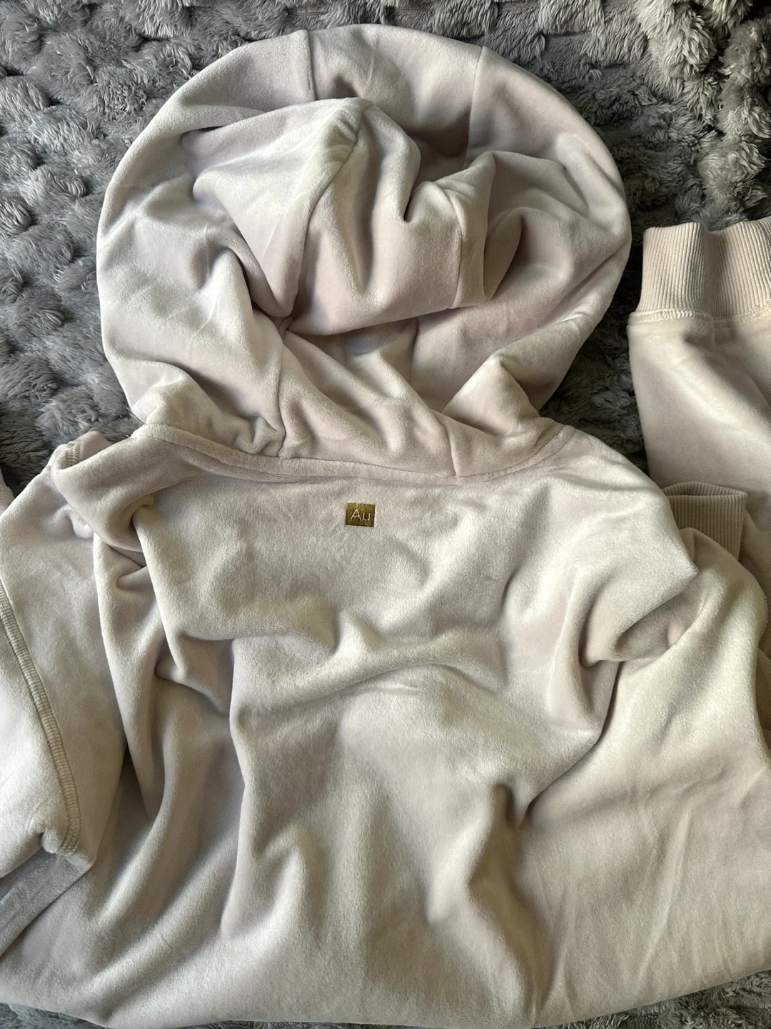 New Aurum Velour Zip-Up Hoodie - photo 3