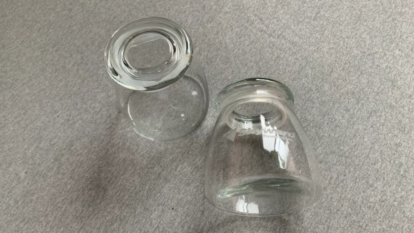 Set of 2 Glass Jars with Lids - Branded with Logo