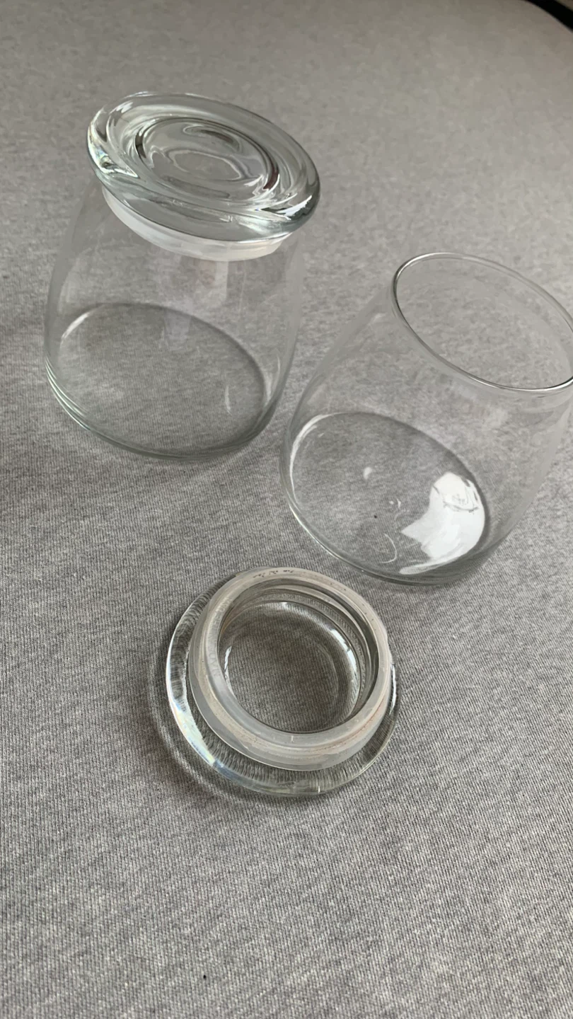 Set of 2 Glass Jars with Lids - Branded with Logo - photo 2