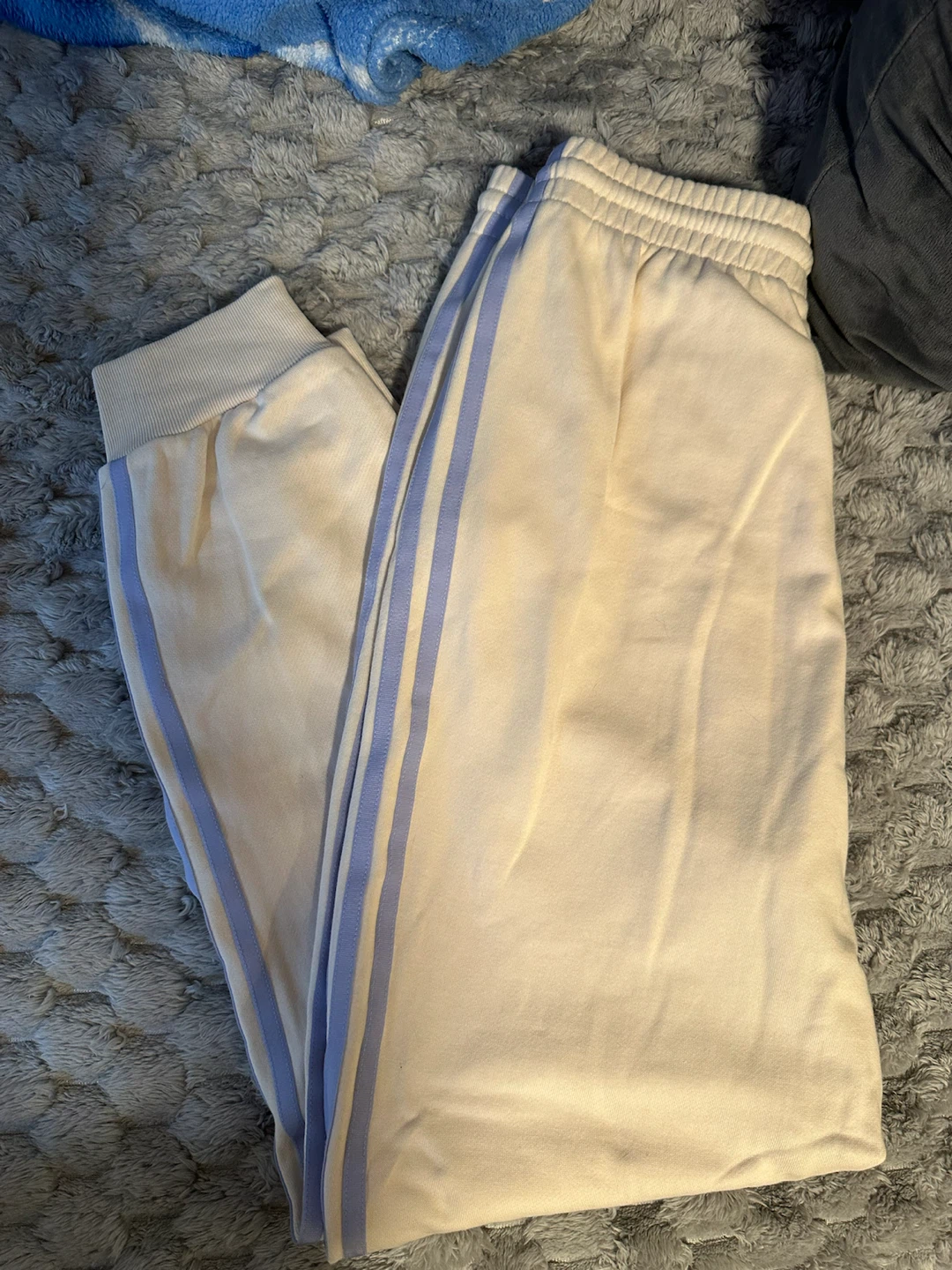 Adidas women  Sweatpants Cream Beige Blue - photo 3