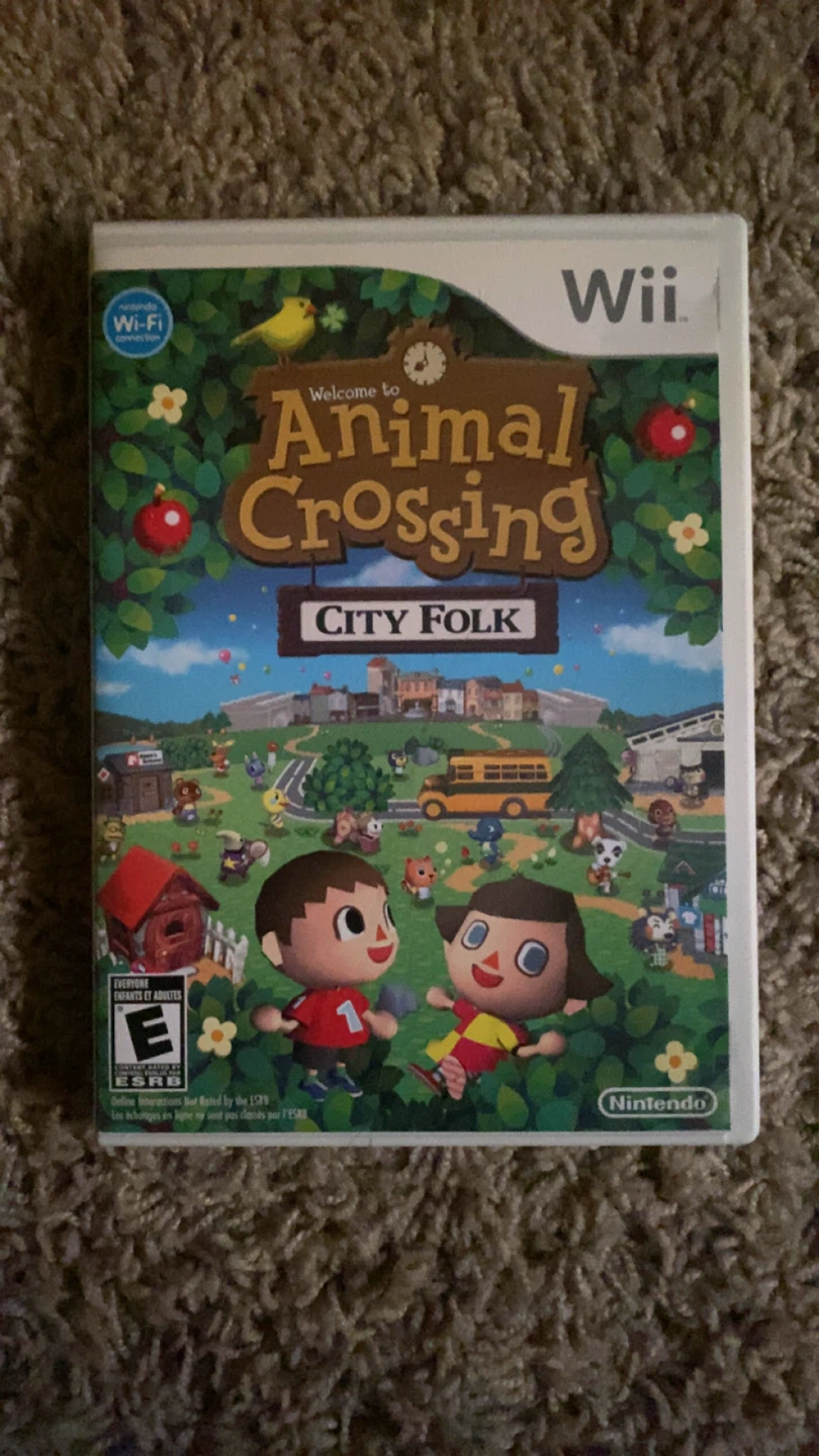 Nintendo Wii Animal Crossing City Folk Game