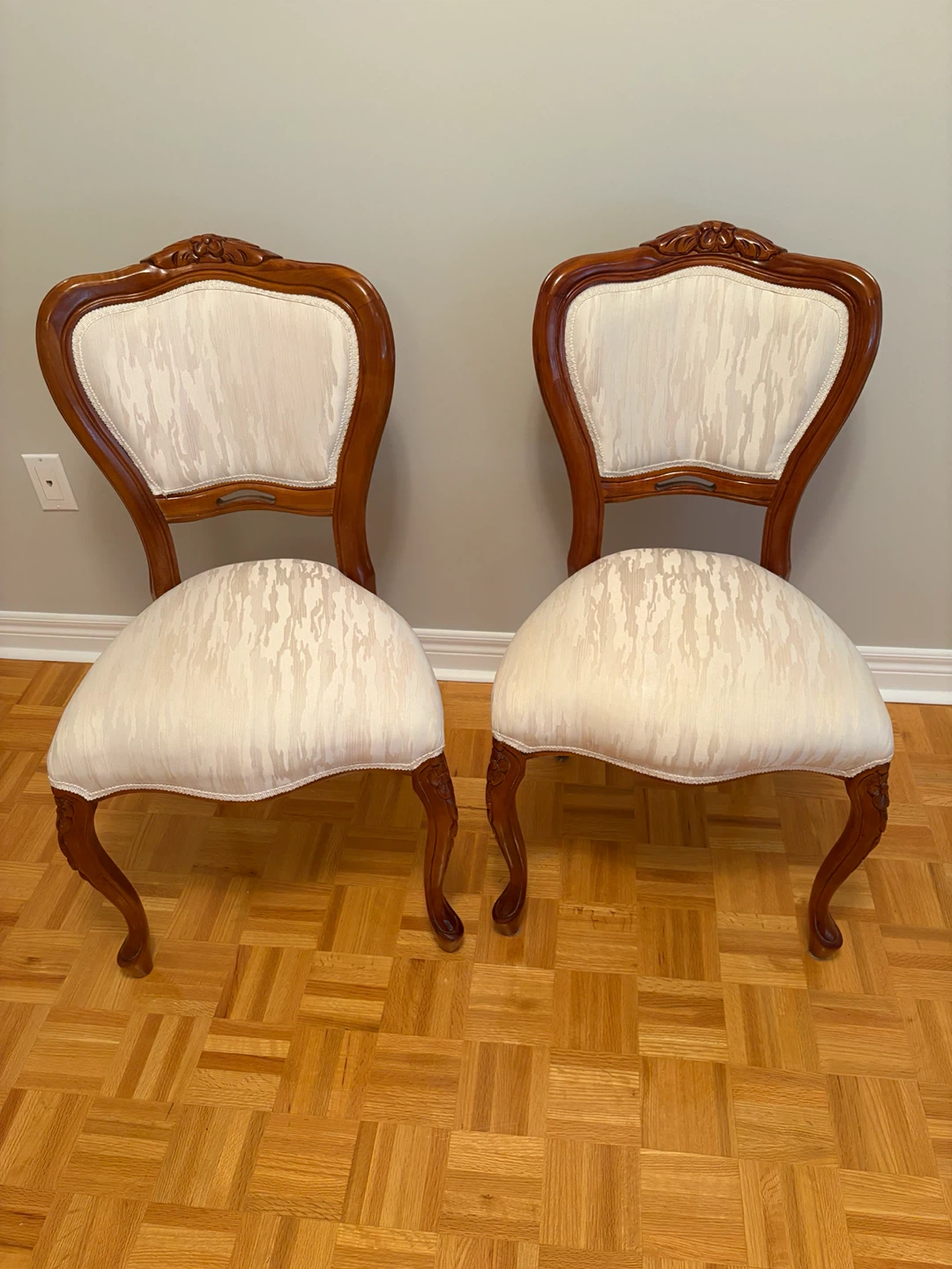 Elegant Upholstered Accent Chairs – Set of 2