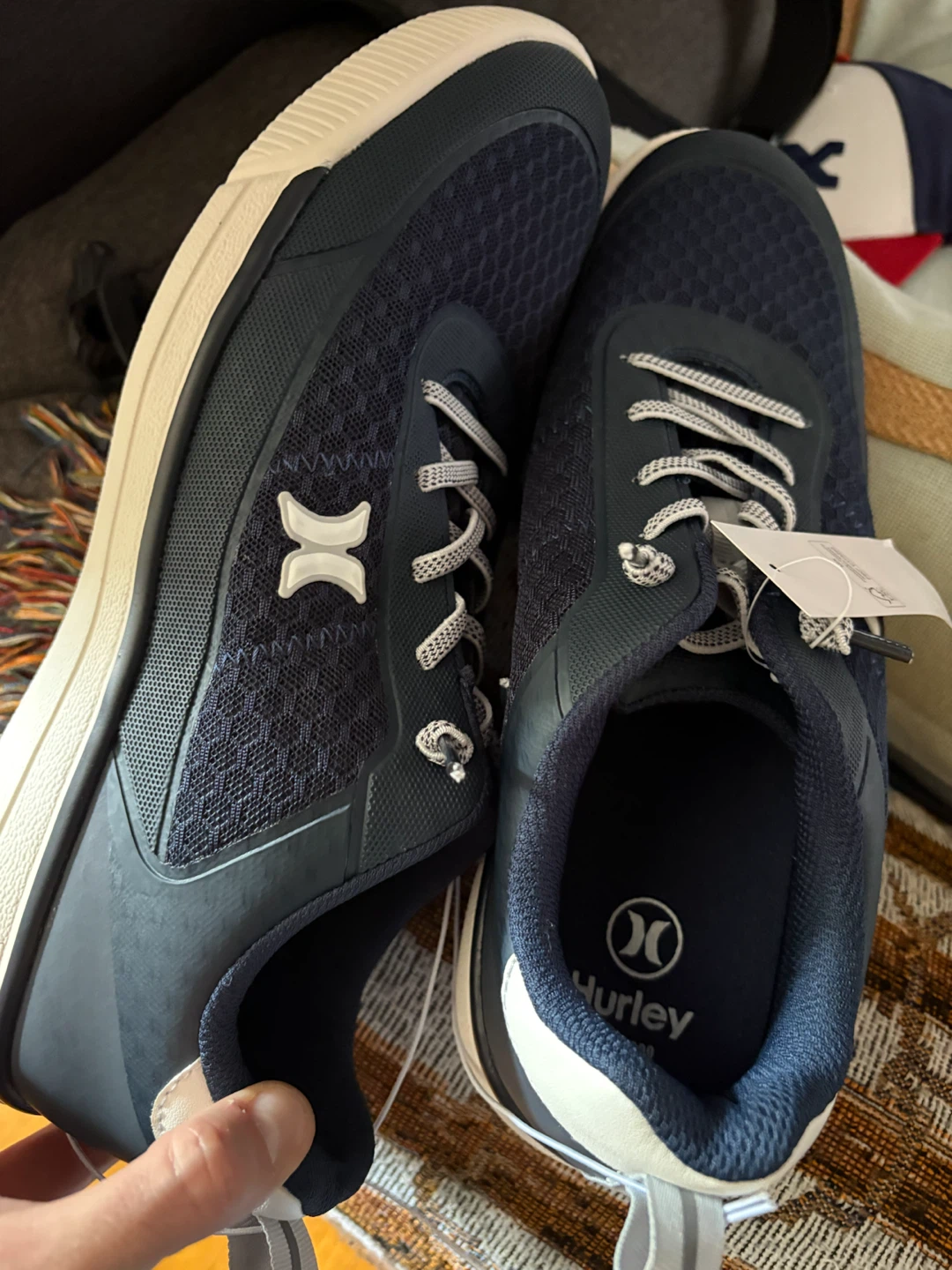 Hurley Navy Sneakers Size 11 - photo 2