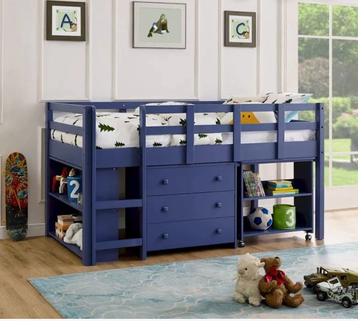 Naomi Twin Loft Bed with Desk