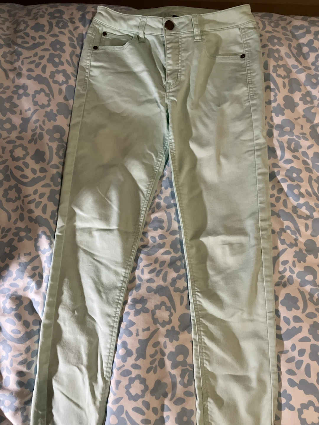 Light mint skinny jeans 👖