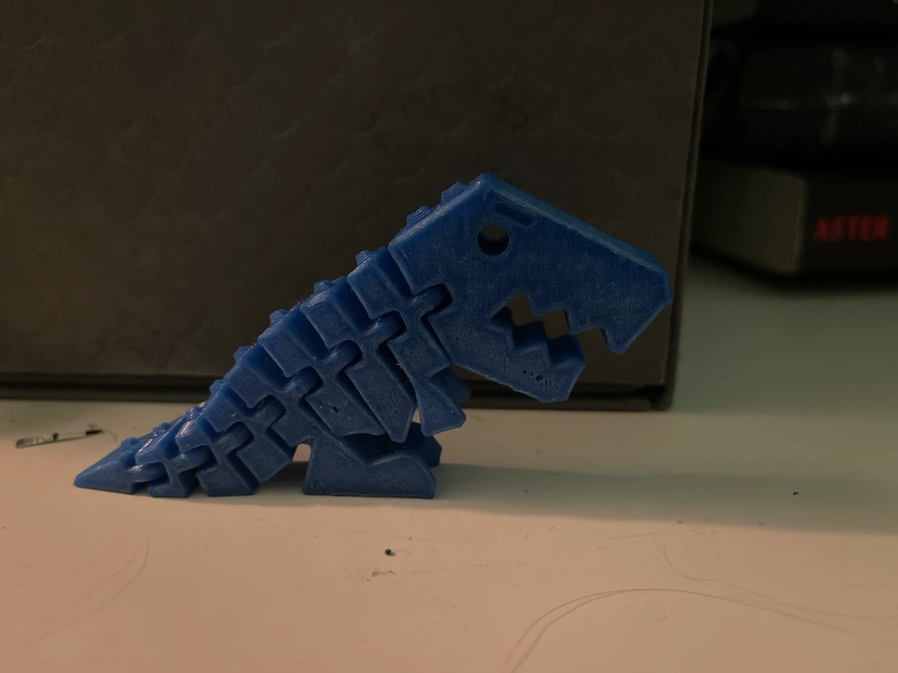 Blue Articulated Dinosaur Skeleton Toy