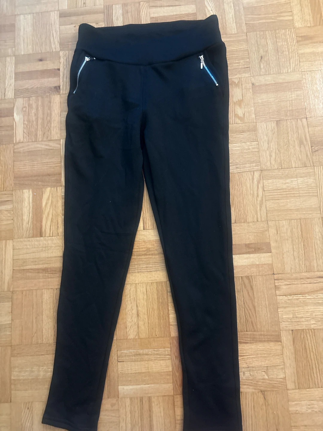 Black Pants with Zipper Pockets