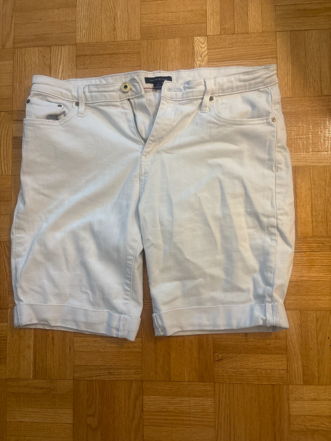 Tommy Hilfiger Women's White Denim Shorts Size 10