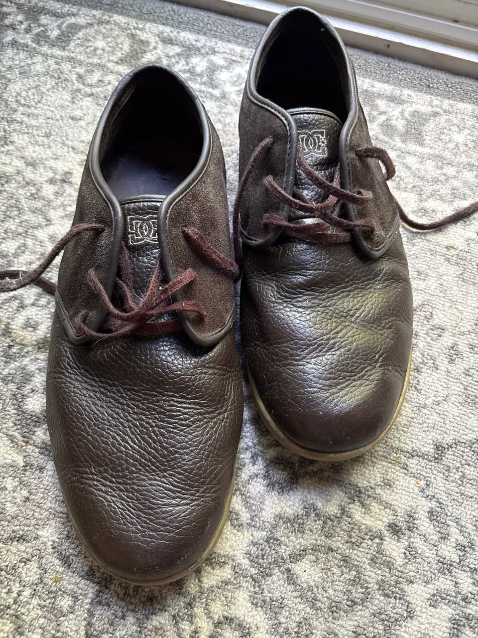 DC Shoes Men’s Leather & Suede Low-Top Sneakers (Size 13)