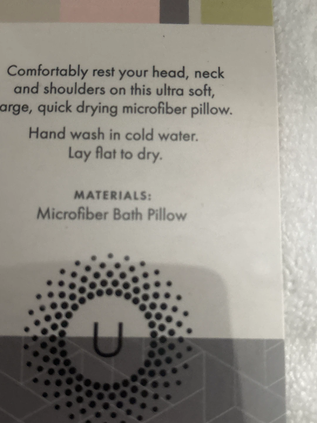 URBANA Microfiber Bath Pillow- New - photo 5