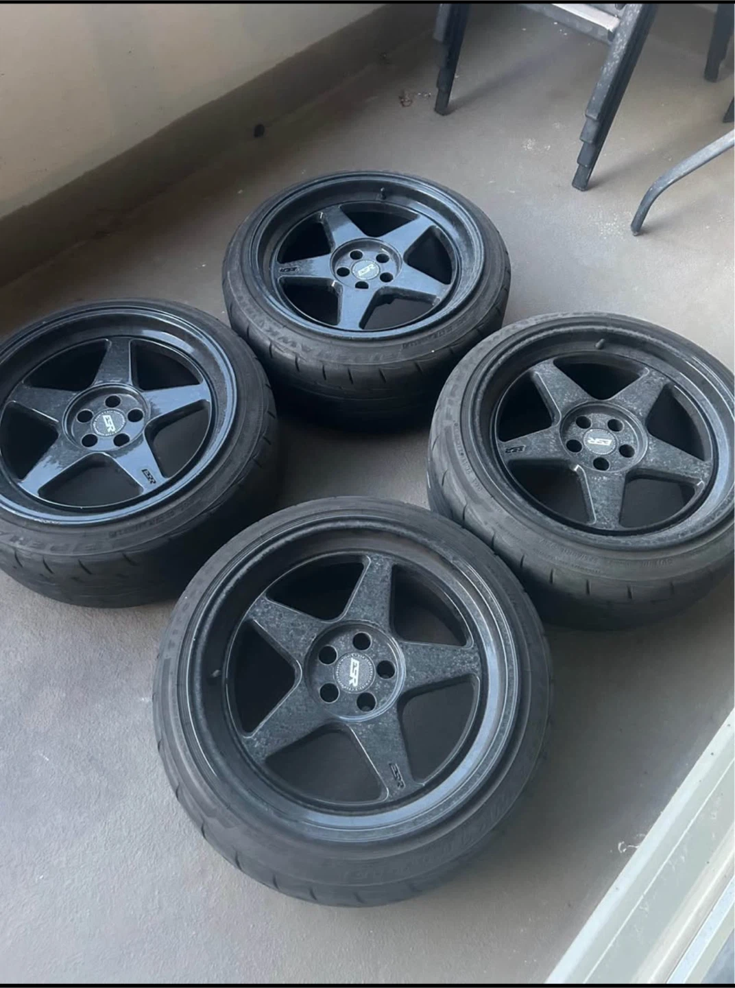 Set of 4 ESR Wheels With Firestone Firehawk Indy 500