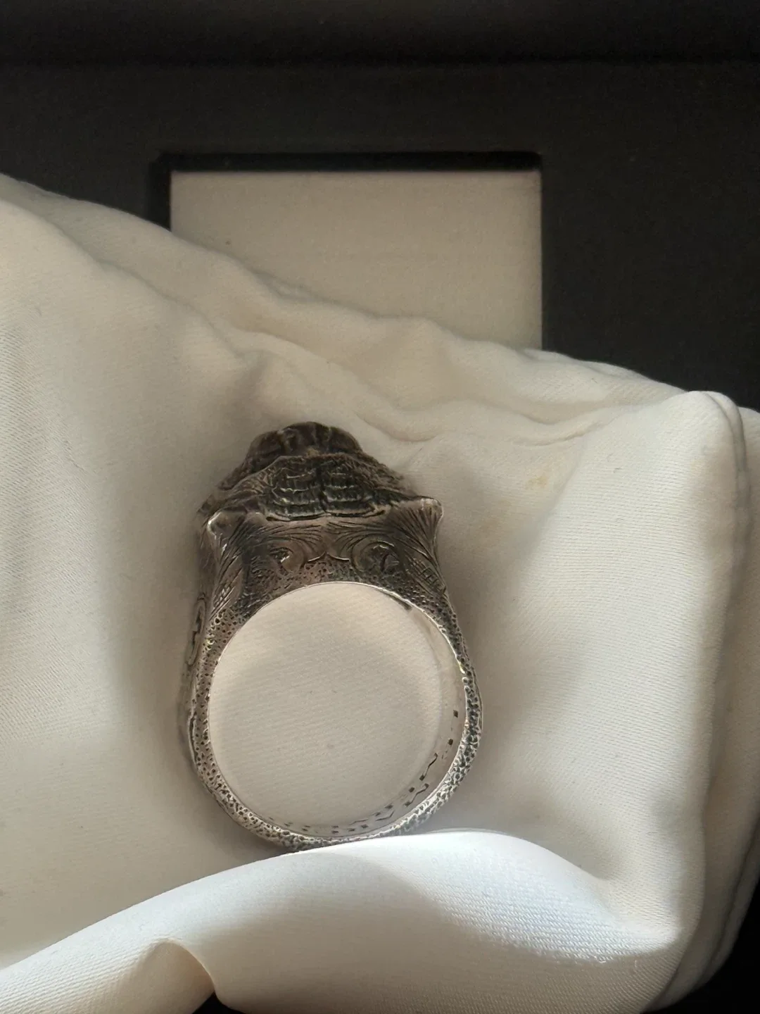 Gucci Silver Feline Head Ring - photo 5