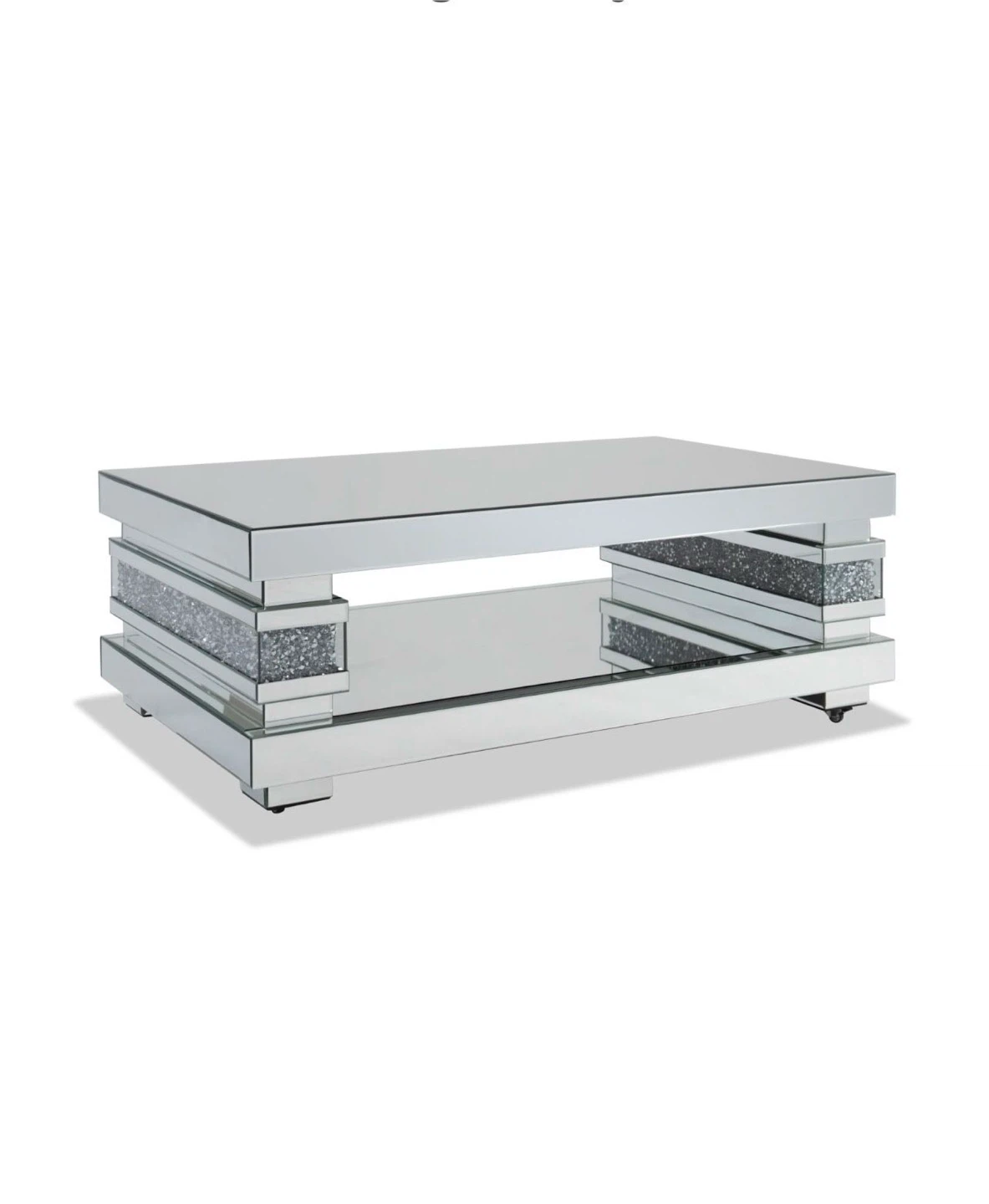 Bob’s Furniture Glamour Mirrored Coffee Table Couch Table - photo 4