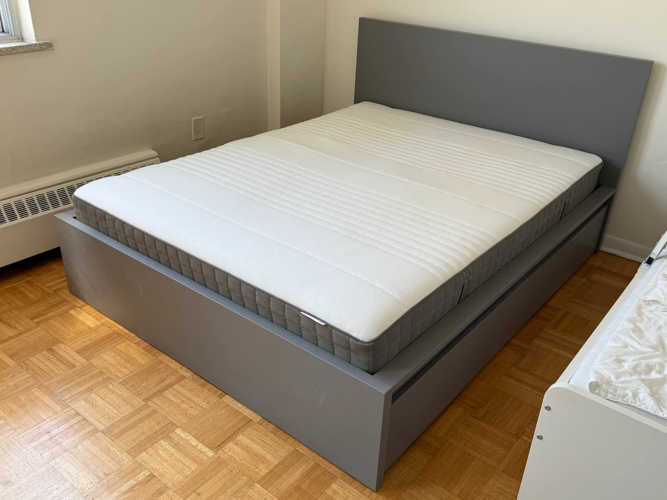 IKEA MALM Queen Bed + 4 Drawers $199 (Mattress Option)