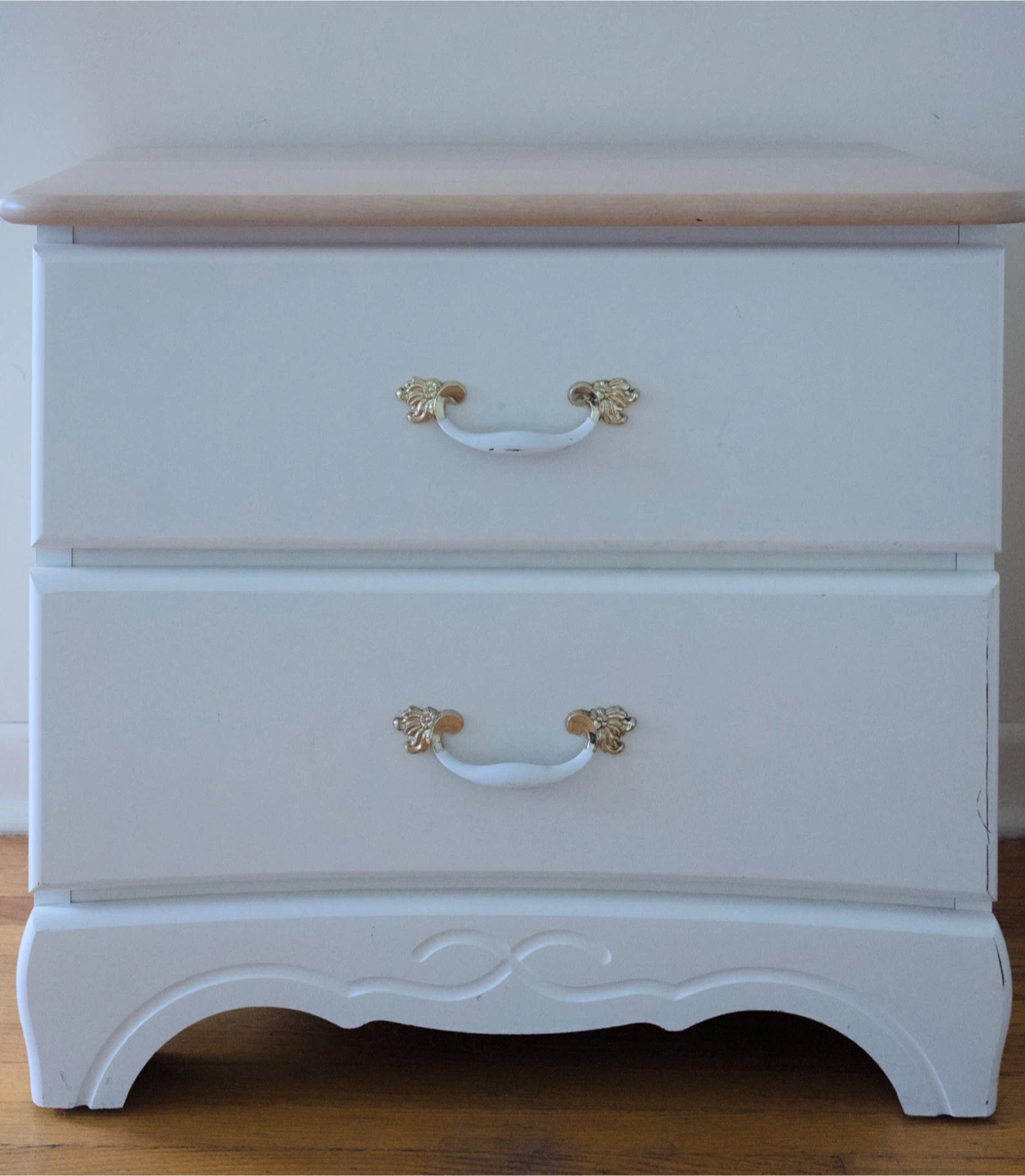 White Wood Bedroom Furniture Set - Headboard, Nightstand, Desk - photo 4