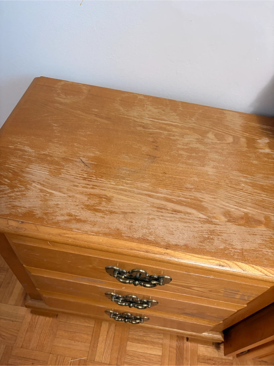 Wooden 3-Drawer Nightstand - photo 2