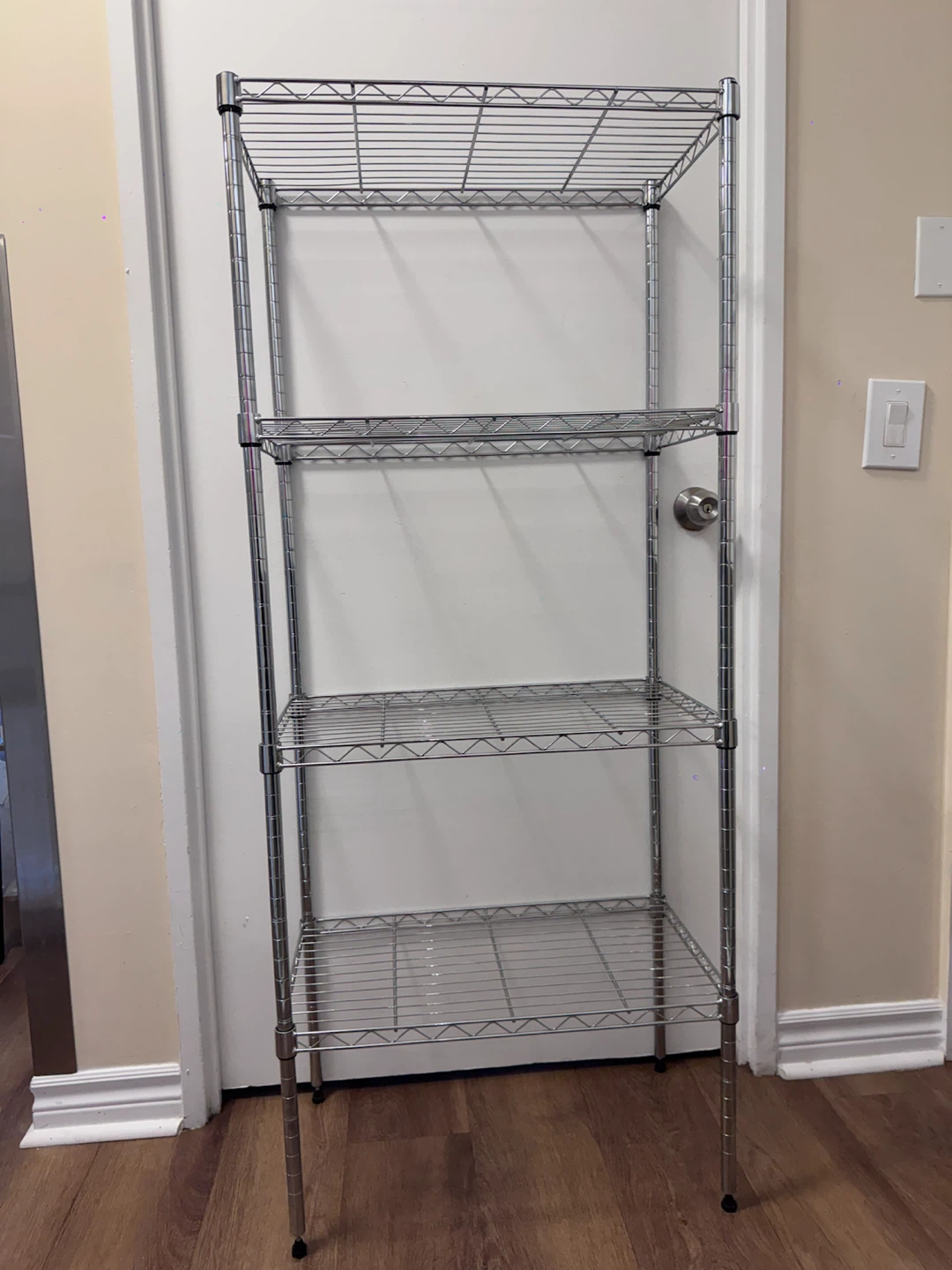 4-Tier Chrome Wire Shelving Unit