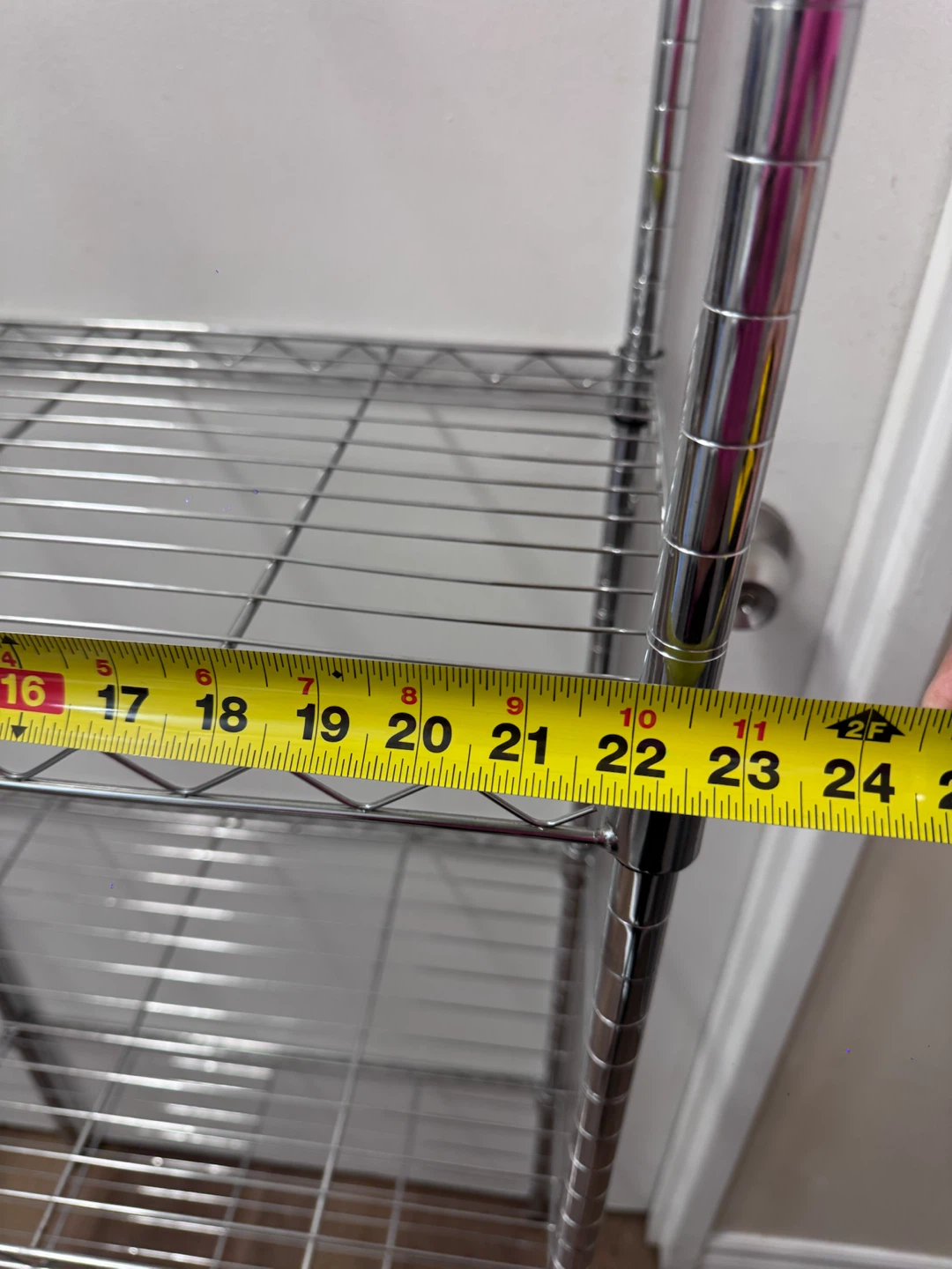 4-Tier Chrome Wire Shelving Unit - photo 2