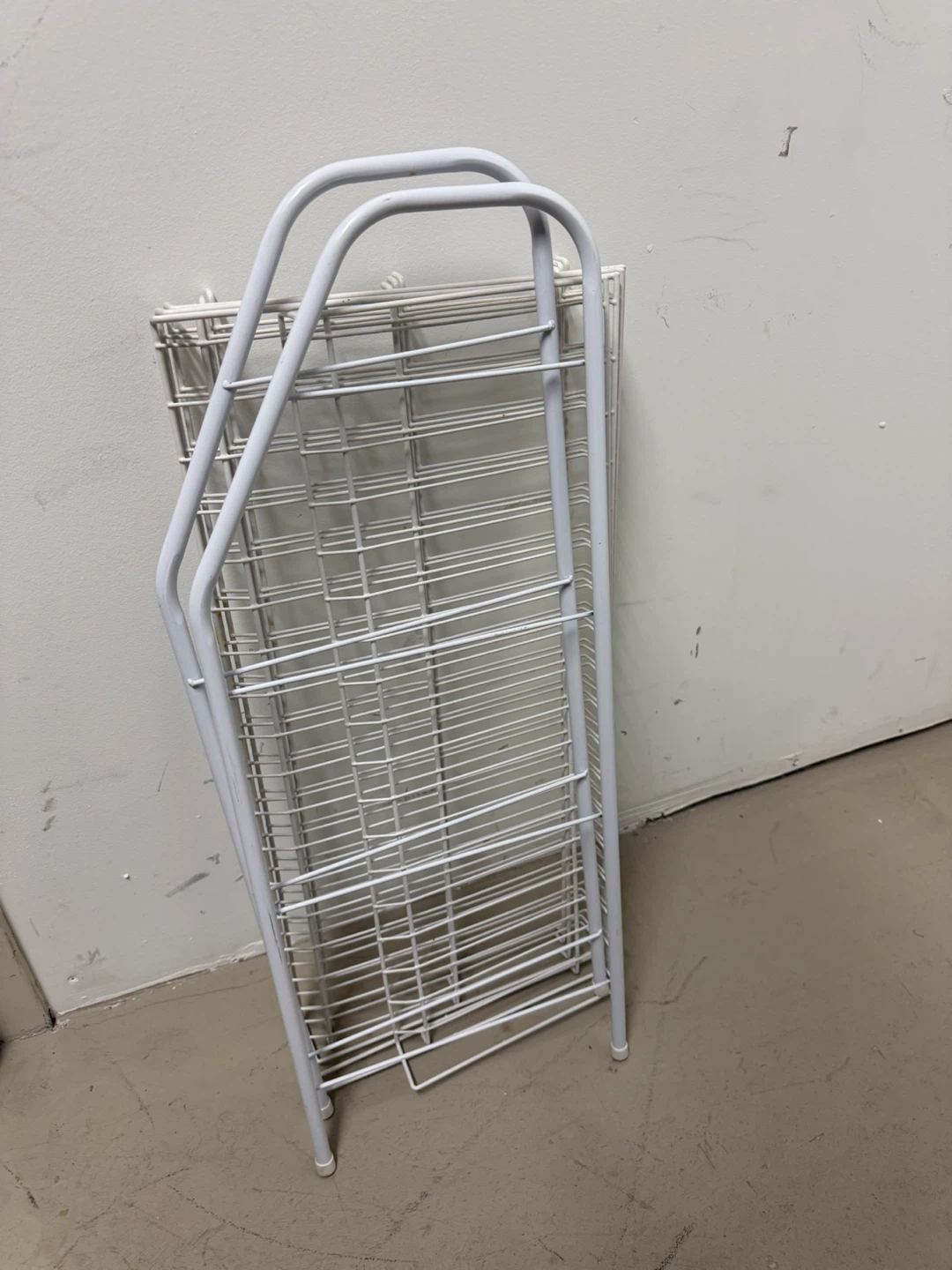 White 4-Tier Wire Shoe Rack - photo 3