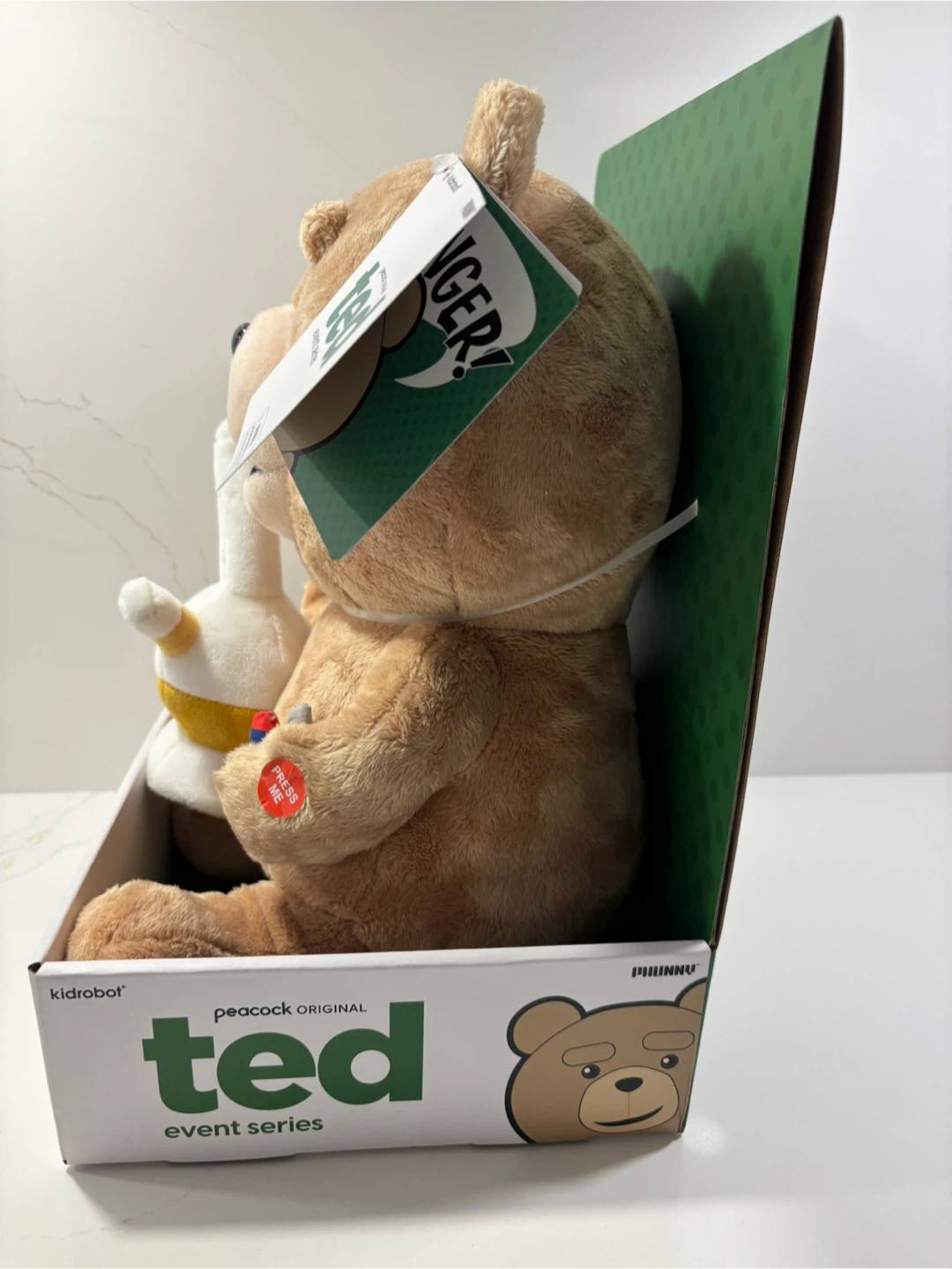 Kidrobot Ted Television Show Talking Ted Plush w Bong & Lighter - photo 2