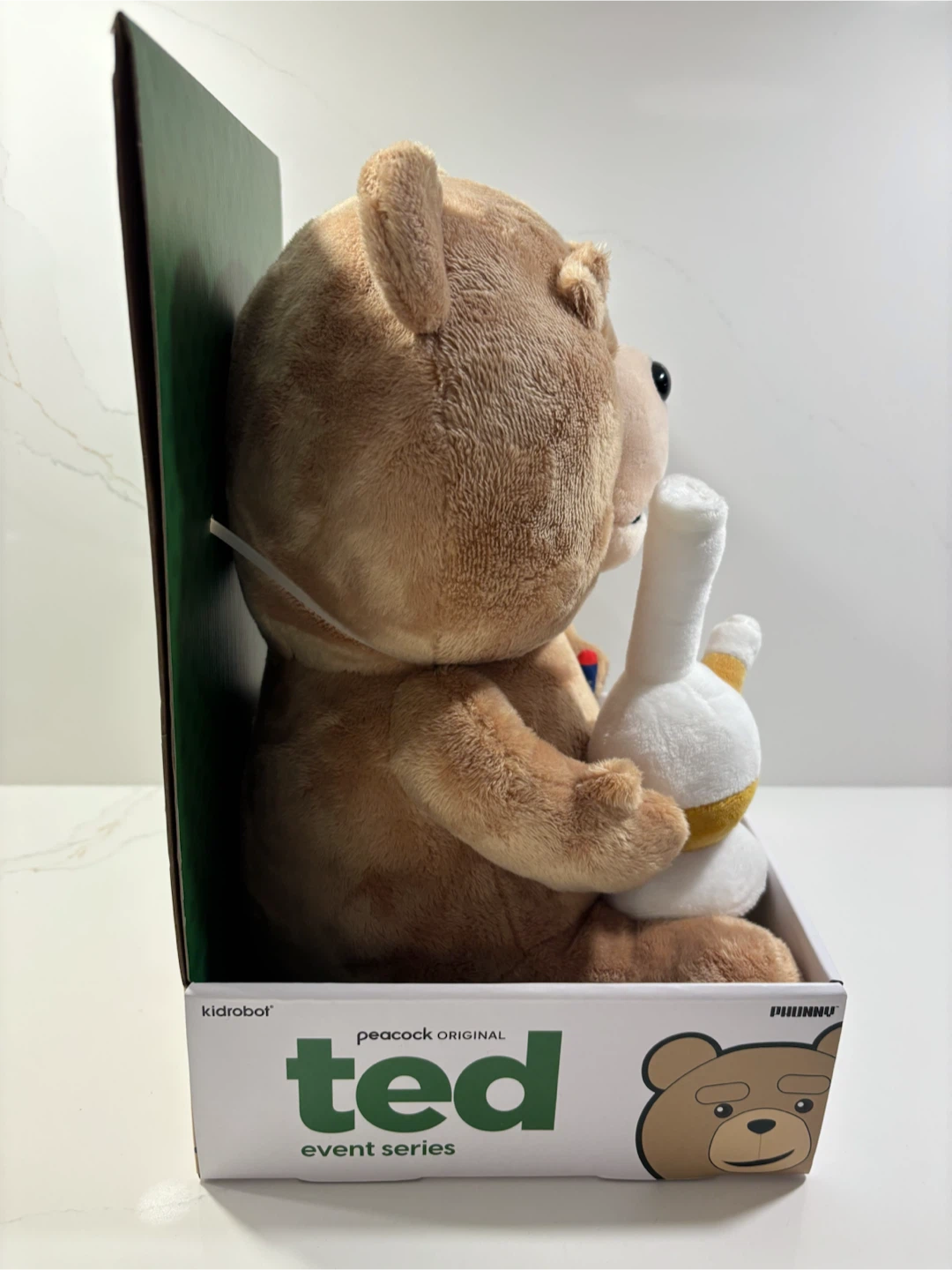 Kidrobot Ted Television Show Talking Ted Plush w Bong & Lighter - photo 3