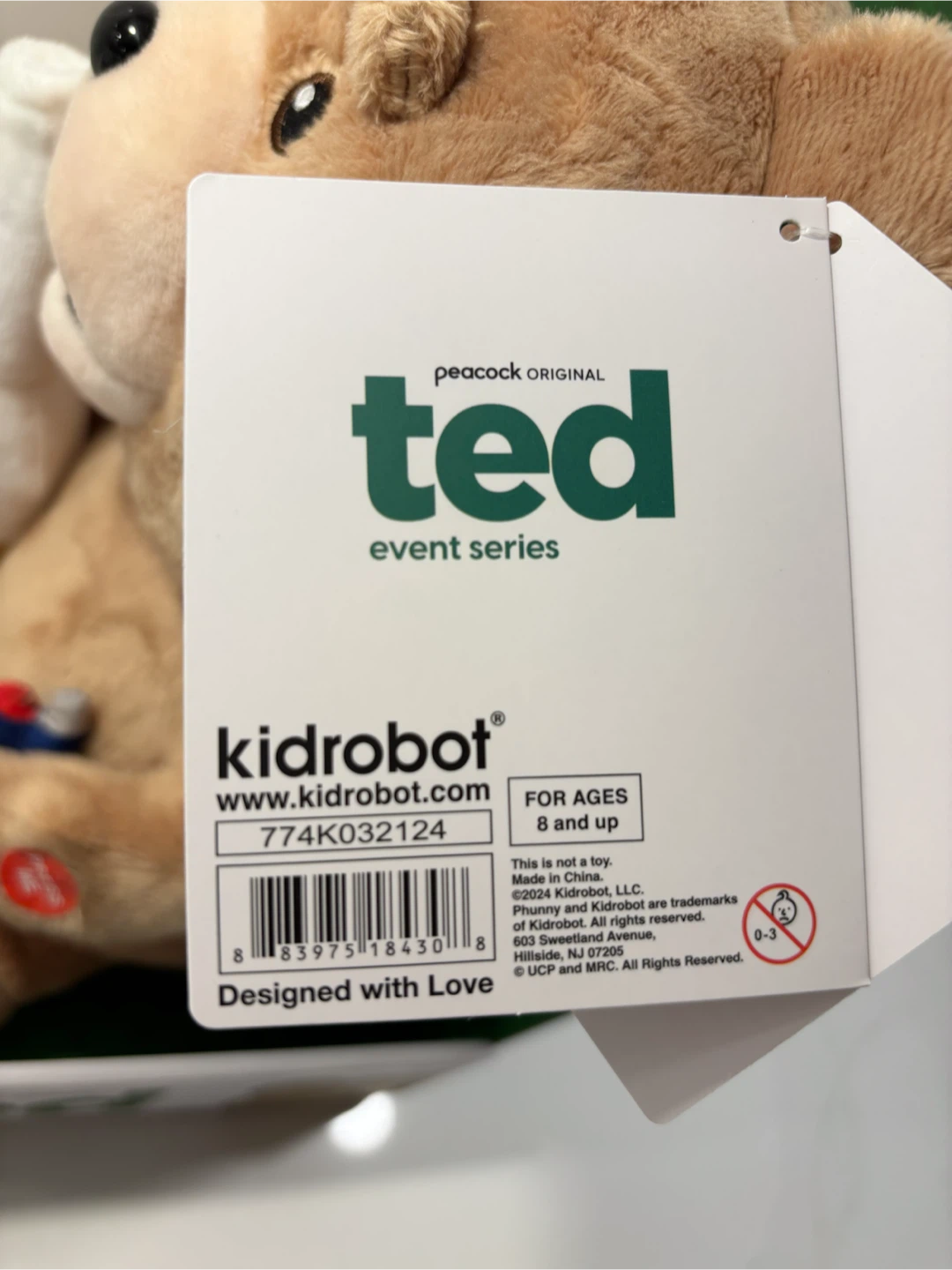 Kidrobot Ted Television Show Talking Ted Plush w Bong & Lighter - photo 5