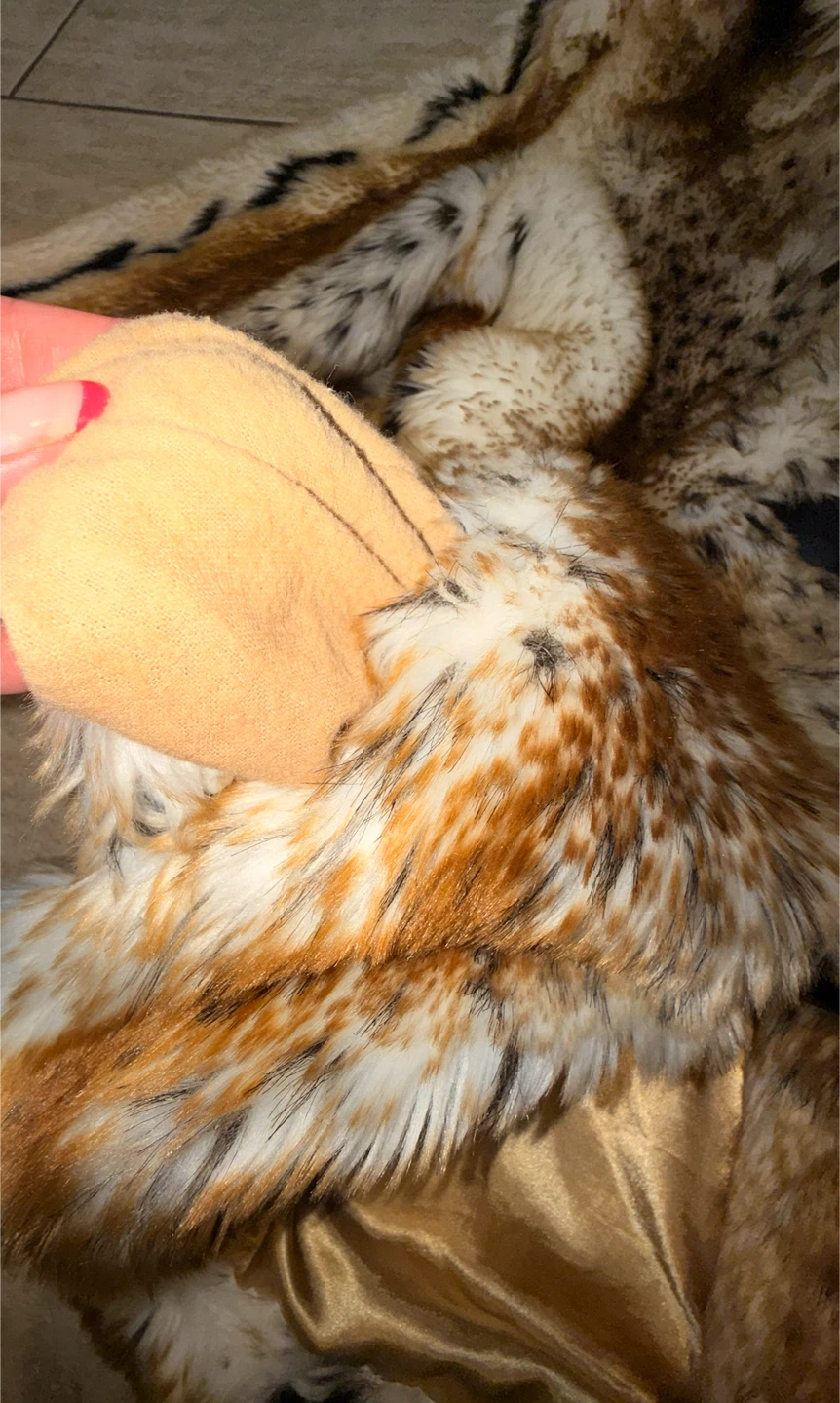 Vintage Regal Faux Fur Coat- Animal Print Lined Jacket - photo 4