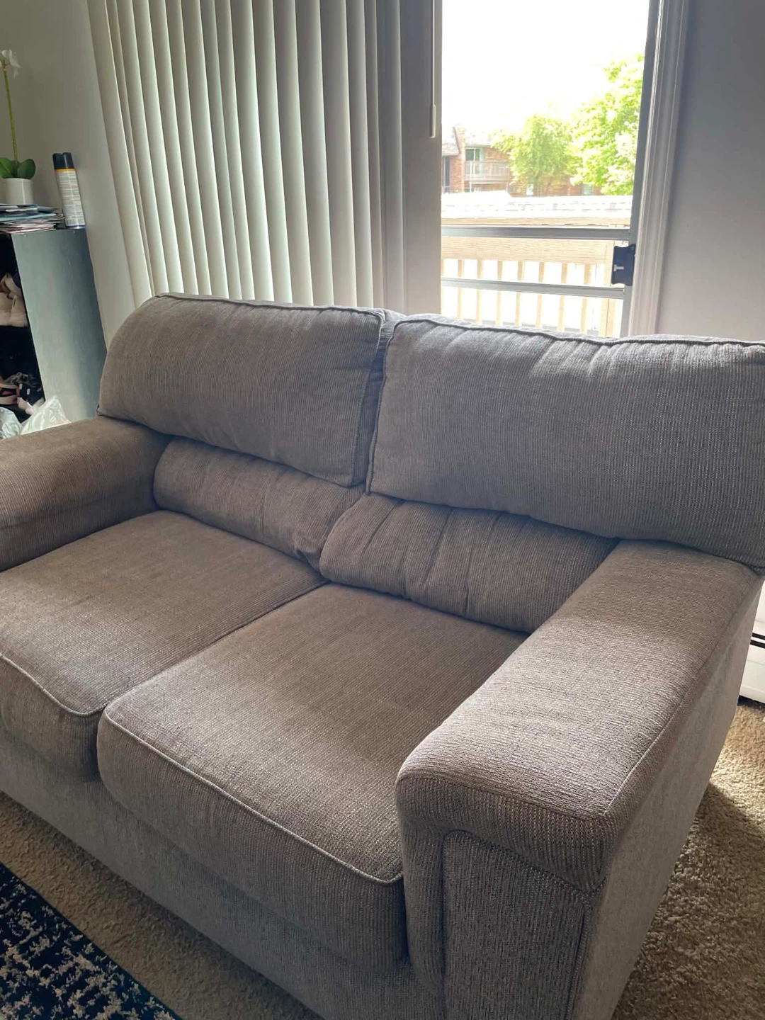 Grey Loveseat Couch/Sofa