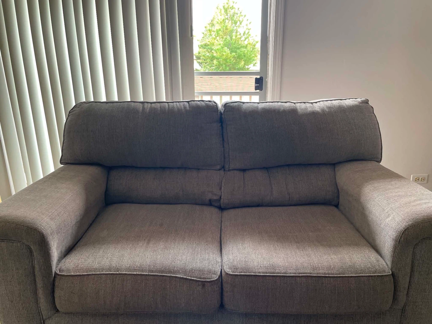 Grey Loveseat Couch/Sofa - photo 3