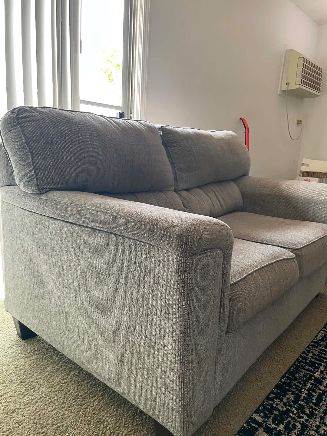 Grey Loveseat Couch/Sofa - photo 4
