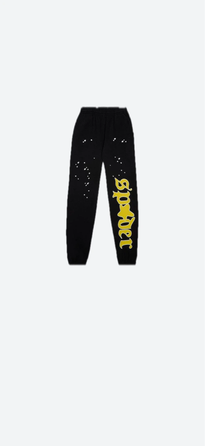 Sp5der Jeffery Black Sweatpants