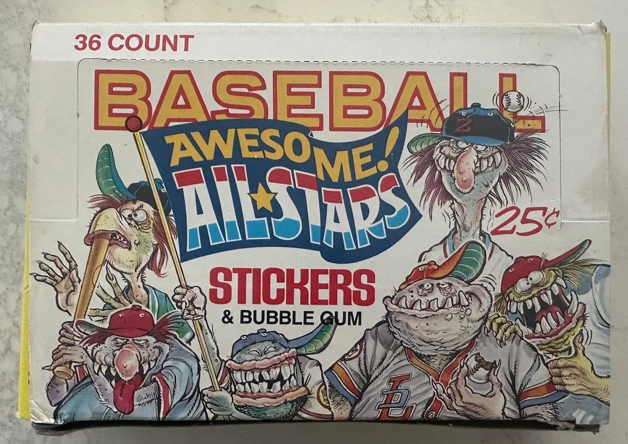1988 Awesome All-Stars Baseball Stickers & Bubble Gum