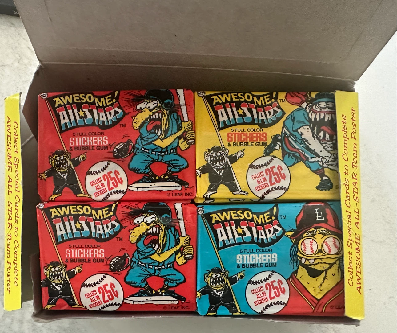 1988 Awesome All-Stars Baseball Stickers & Bubble Gum - photo 4